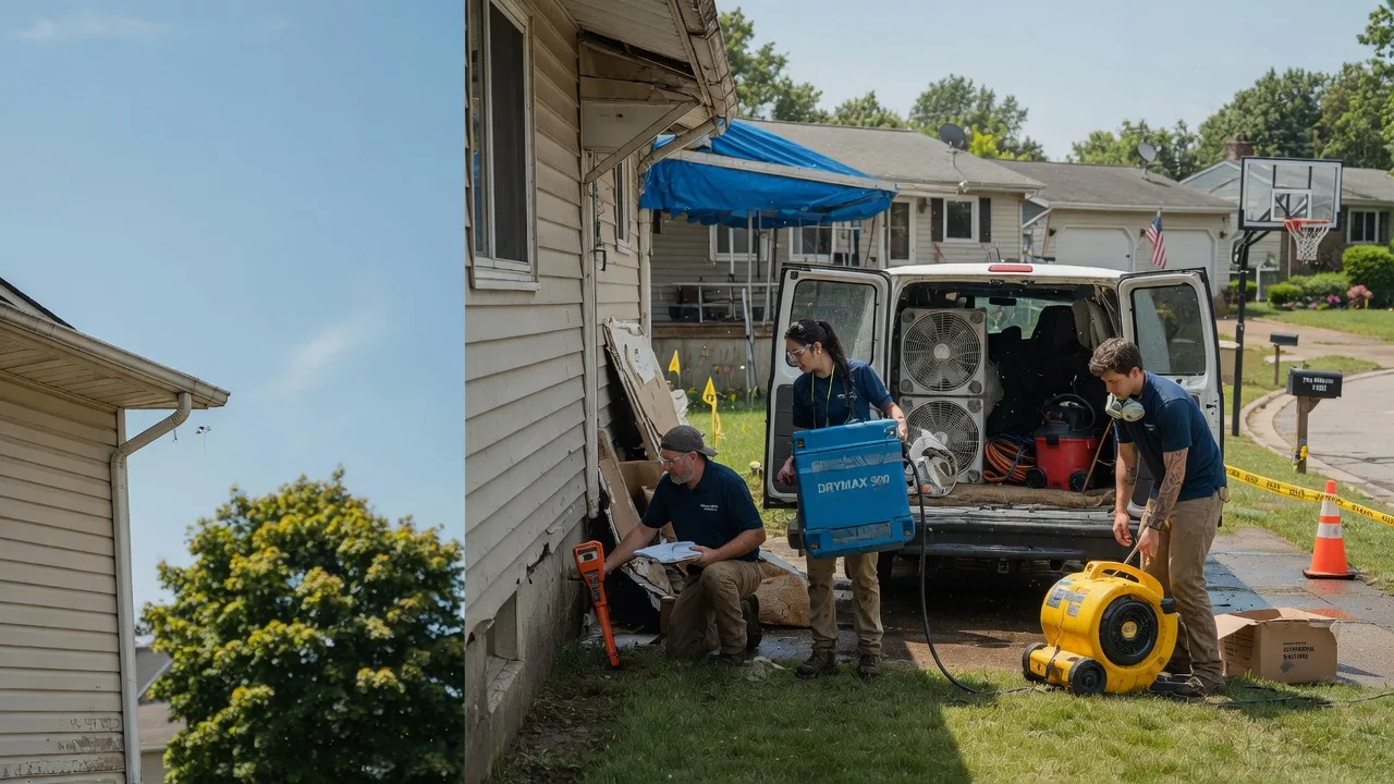 Ceiling Leak Cleanup in Cazenovia, WI near me